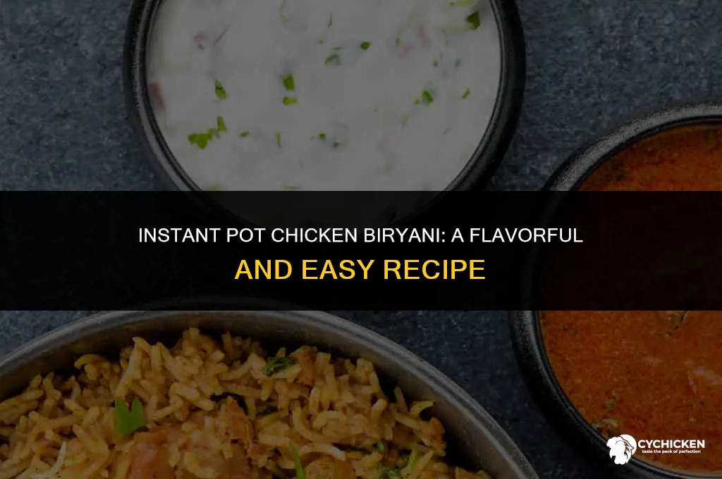 how to make chicken biryani in instant pot