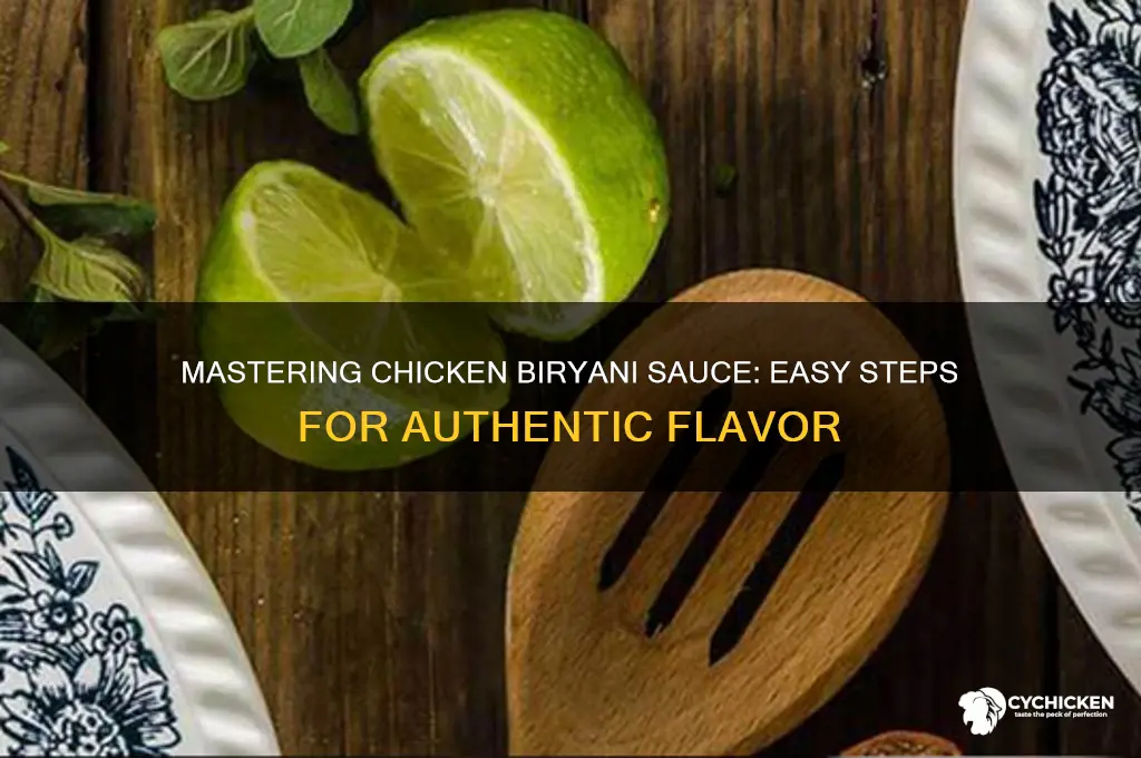 how to make chicken biryani sauce