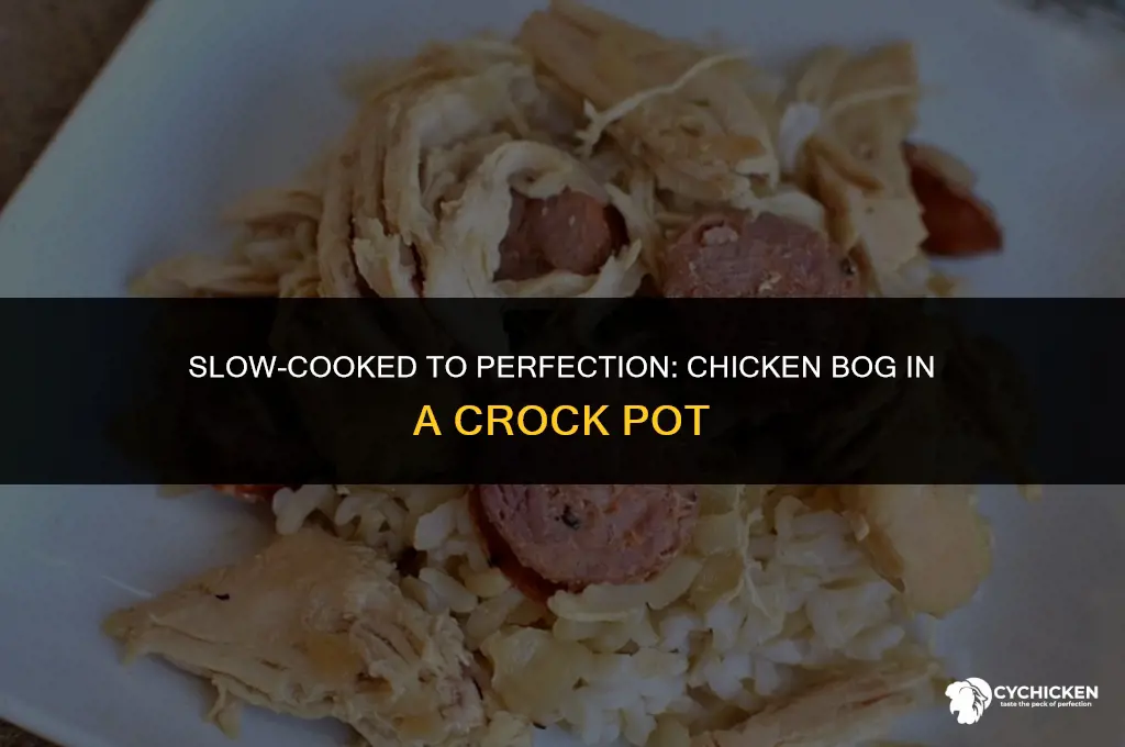how to make chicken bog in a crock pot