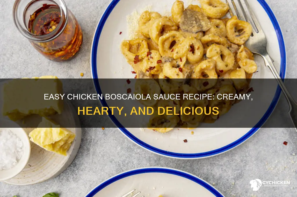 how to make chicken boscaiola sauce