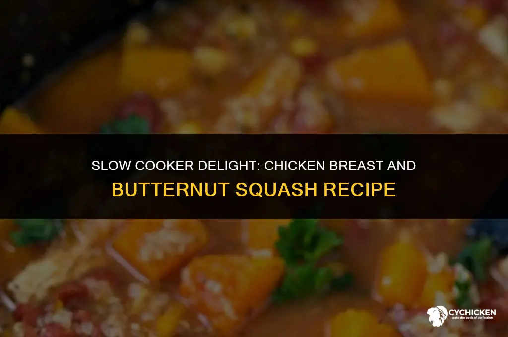 how to make chicken breast and butternut in crock pot