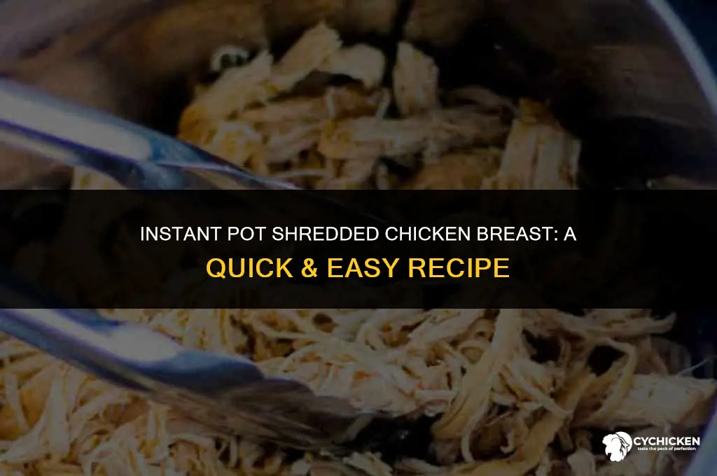 how to make chicken breast instant pot shredded chicken