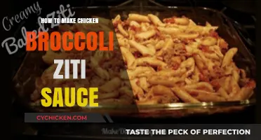 Creamy Chicken Broccoli Ziti Sauce Recipe: Easy Homemade Pasta Delight
