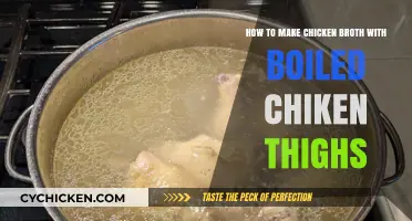 Easy Homemade Chicken Broth Recipe Using Boiled Chicken Thighs