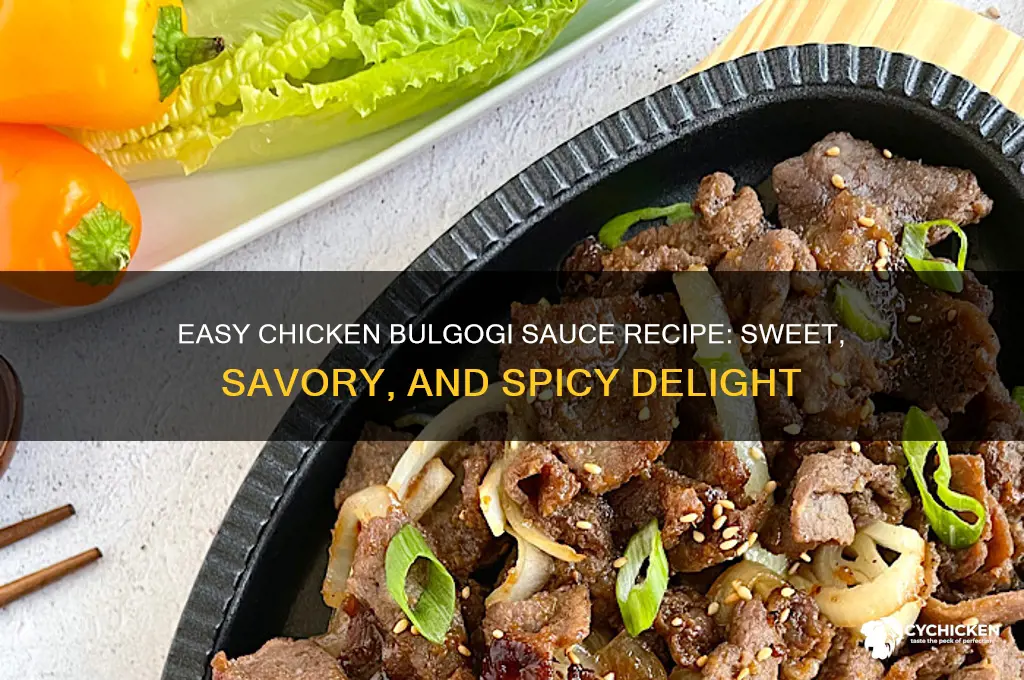 how to make chicken bulgogi sauce