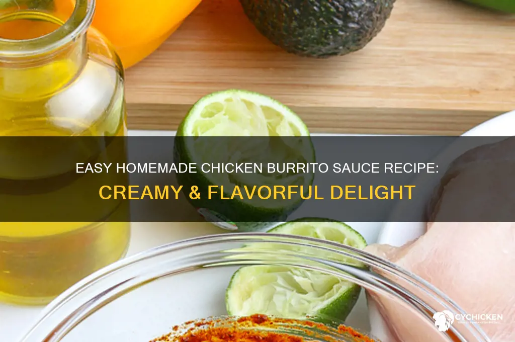 how to make chicken burrito sauce