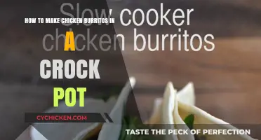 Slow Cooker Chicken Burritos: A Simple and Delicious Recipe