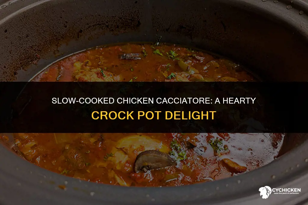 how to make chicken cacciatore in a crock pot