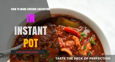 Instant Pot Chicken Cacciatore: A Quick and Easy Recipe