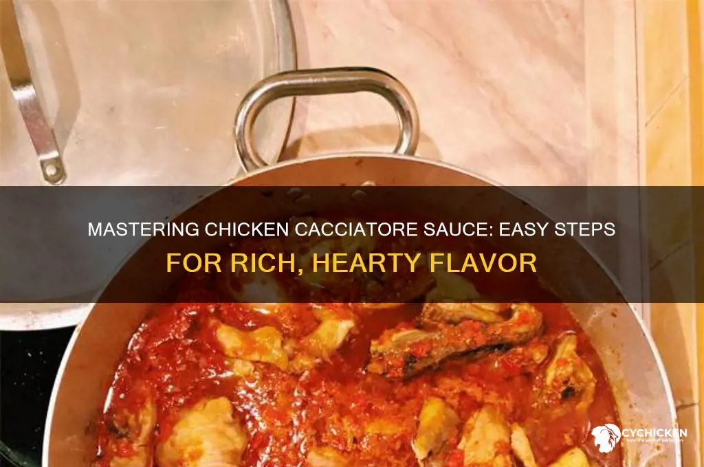 how to make chicken cacciatore sauce