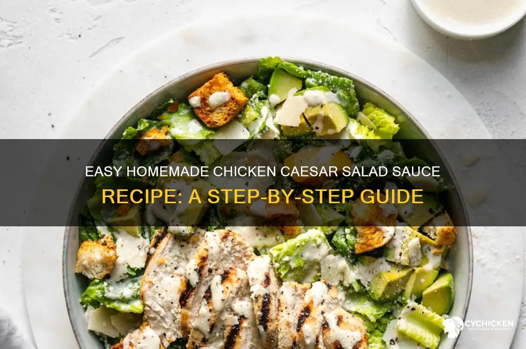how to make chicken caesar salad sauce