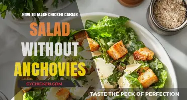 Anchovy-Free Chicken Caesar Salad: A Tasty Twist on a Classic Dish