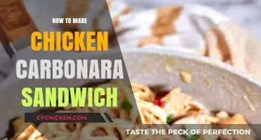 Easy Chicken Carbonara Sandwich Recipe: Creamy, Savory, and Delicious Twist