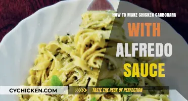 Creamy Chicken Carbonara with Alfredo Sauce: A Delicious Twist