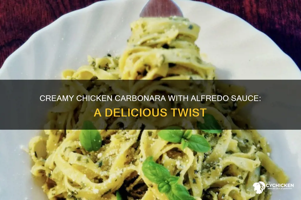 how to make chicken carbonara with alfredo sauce
