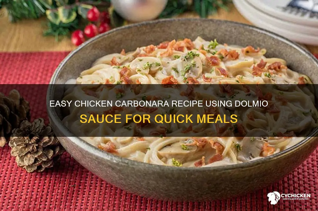 how to make chicken carbonara with dolmio sauce
