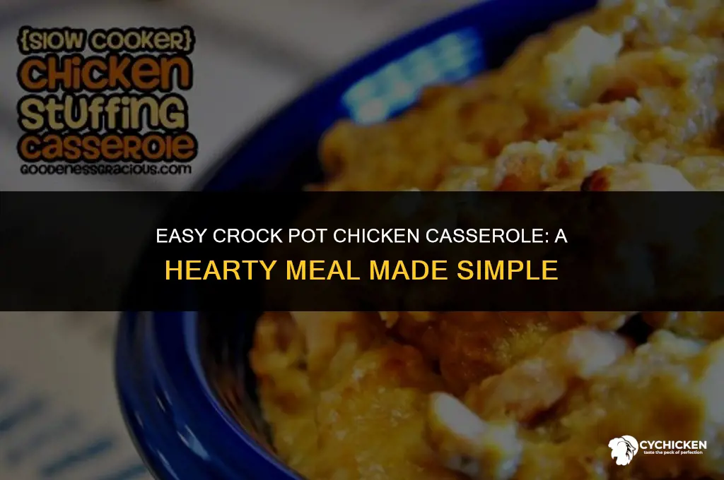 how to make chicken casserole in a crock pot