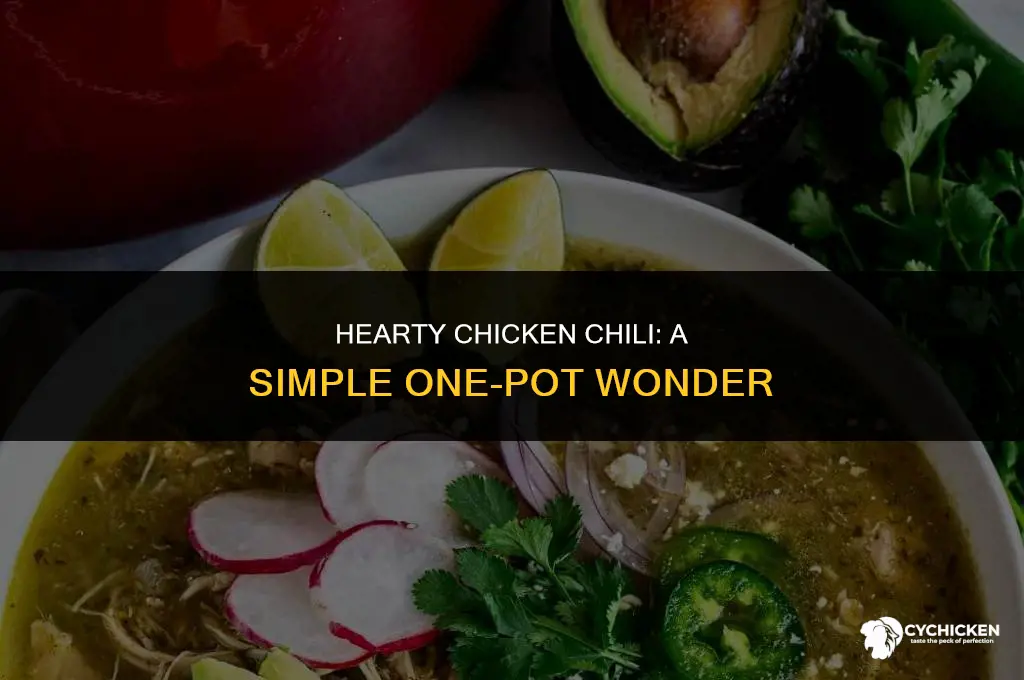 how to make chicken chili in a pot