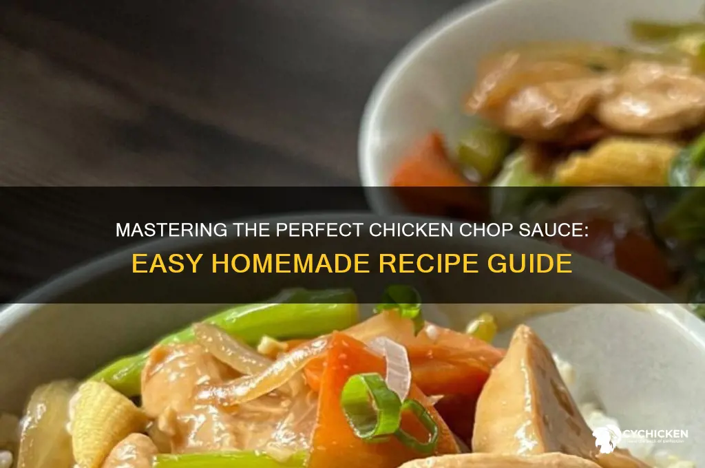 how to make chicken chop sauce