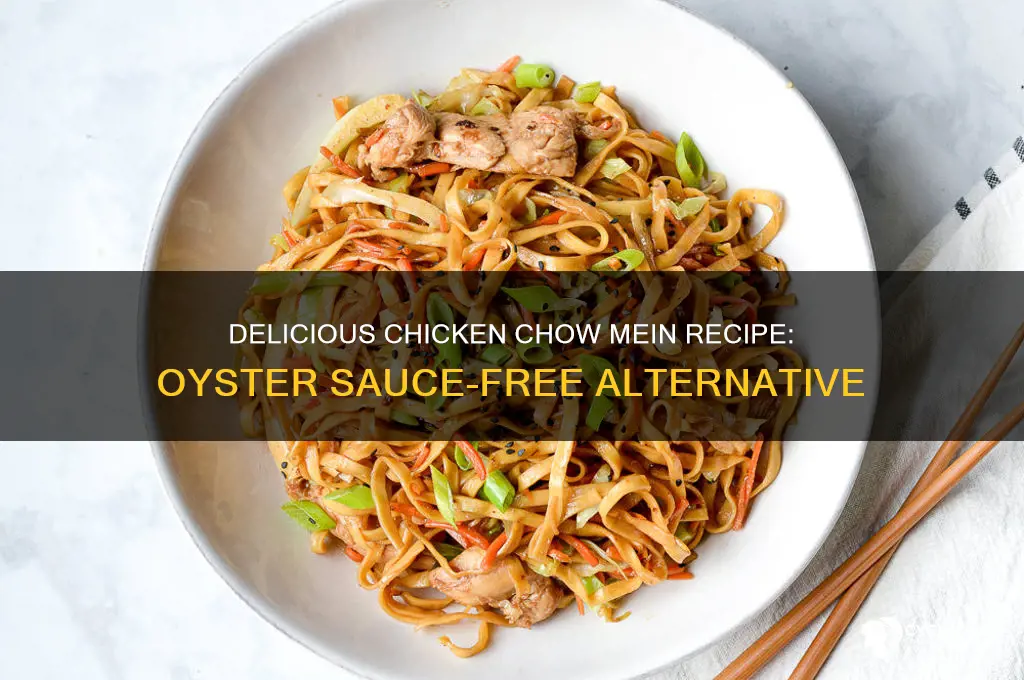how to make chicken chow mein without oyster sauce