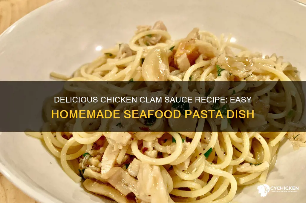 how to make chicken clam sauce