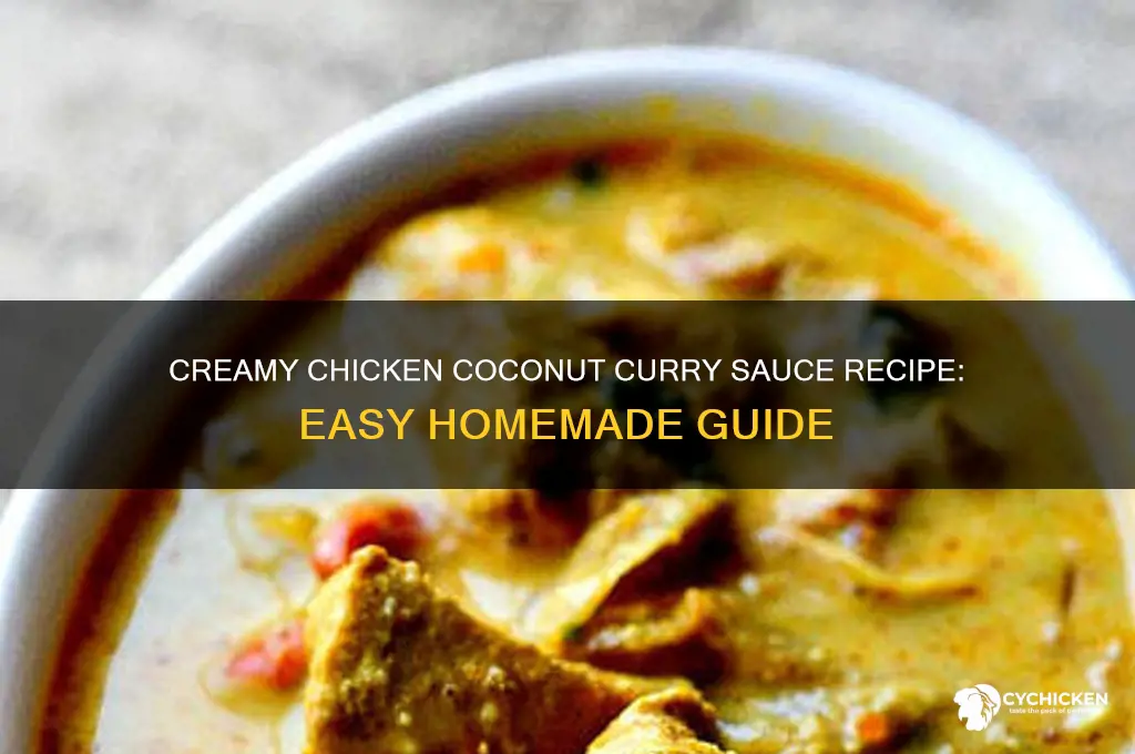 how to make chicken coconut curry sauce