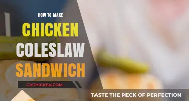 Delicious Chicken Coleslaw Sandwich: Easy Recipe for a Perfect Meal