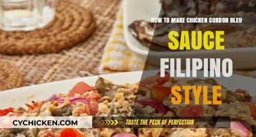 Filipino-Style Chicken Cordon Bleu Sauce: A Creamy, Cheesy Delight