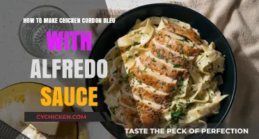 Delicious Chicken Cordon Bleu with Creamy Alfredo Sauce Recipe