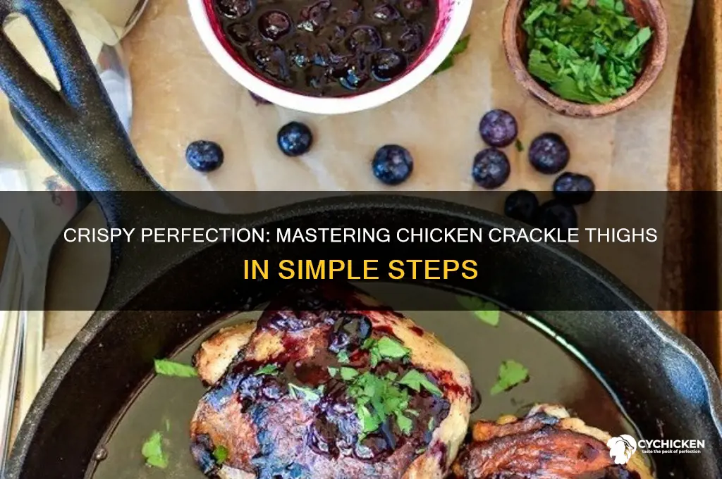 how to make chicken crackle thighs