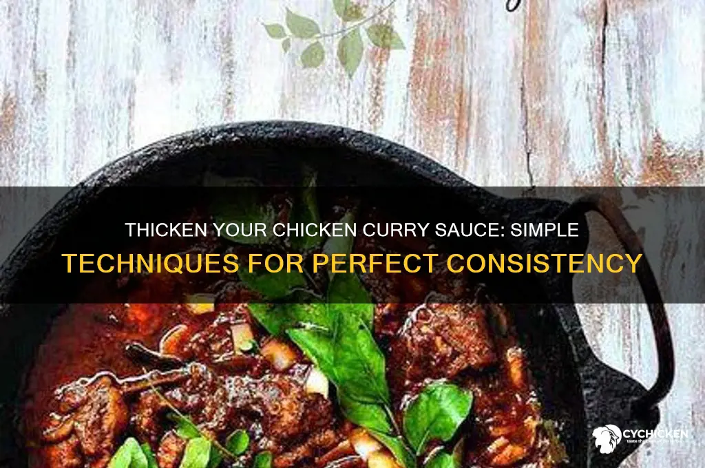 how to make chicken curry sauce thick
