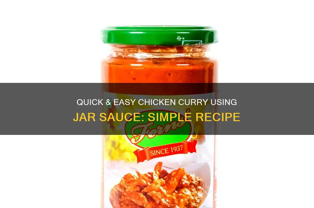 how to make chicken curry with a jar of sauce