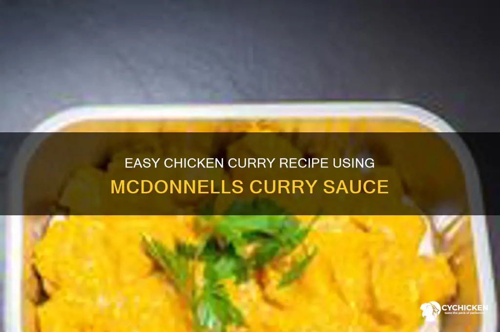 how to make chicken curry with mcdonnells curry sauce