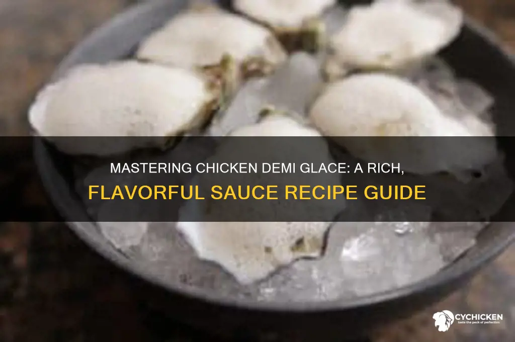 how to make chicken demi glace sauce