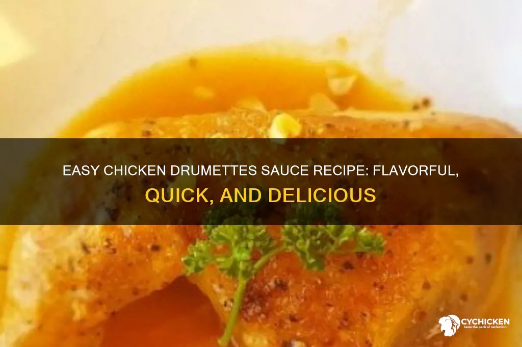 how to make chicken drumettes sauce