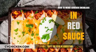 Easy Chicken Enchilada Recipe with Homemade Red Sauce