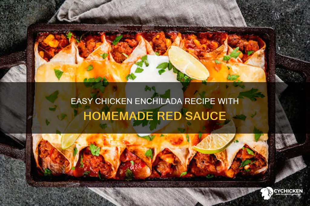 how to make chicken enchilada in red sauce