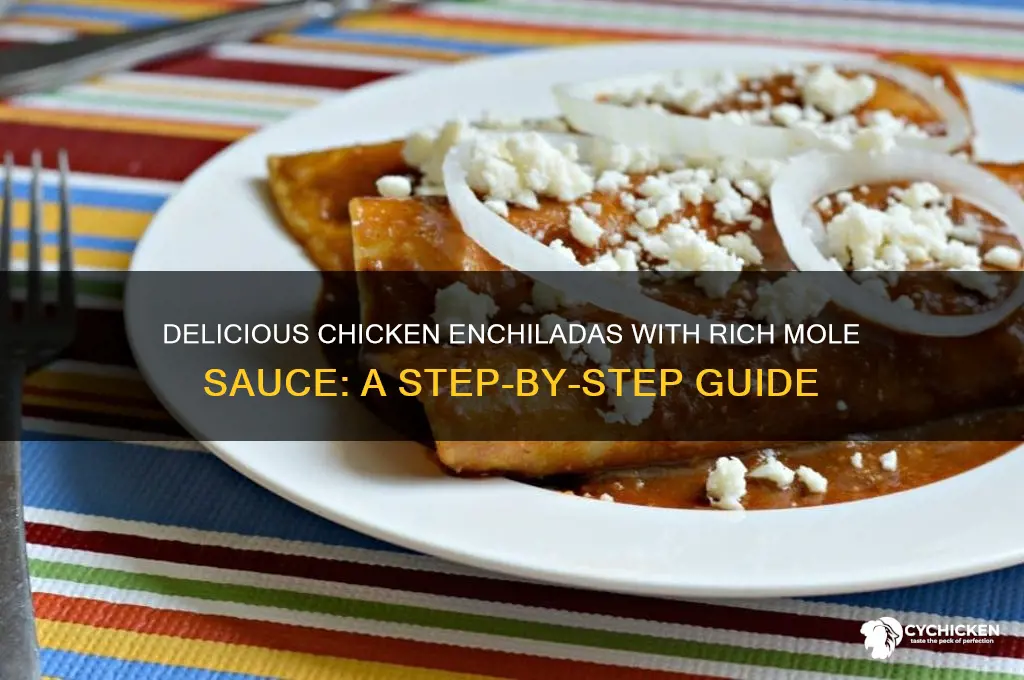 how to make chicken enchiladas with mole sauce