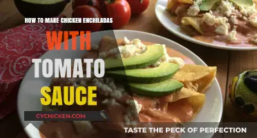 Easy Chicken Enchiladas Recipe with Homemade Tomato Sauce