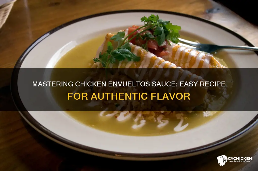 how to make chicken envueltos sauce