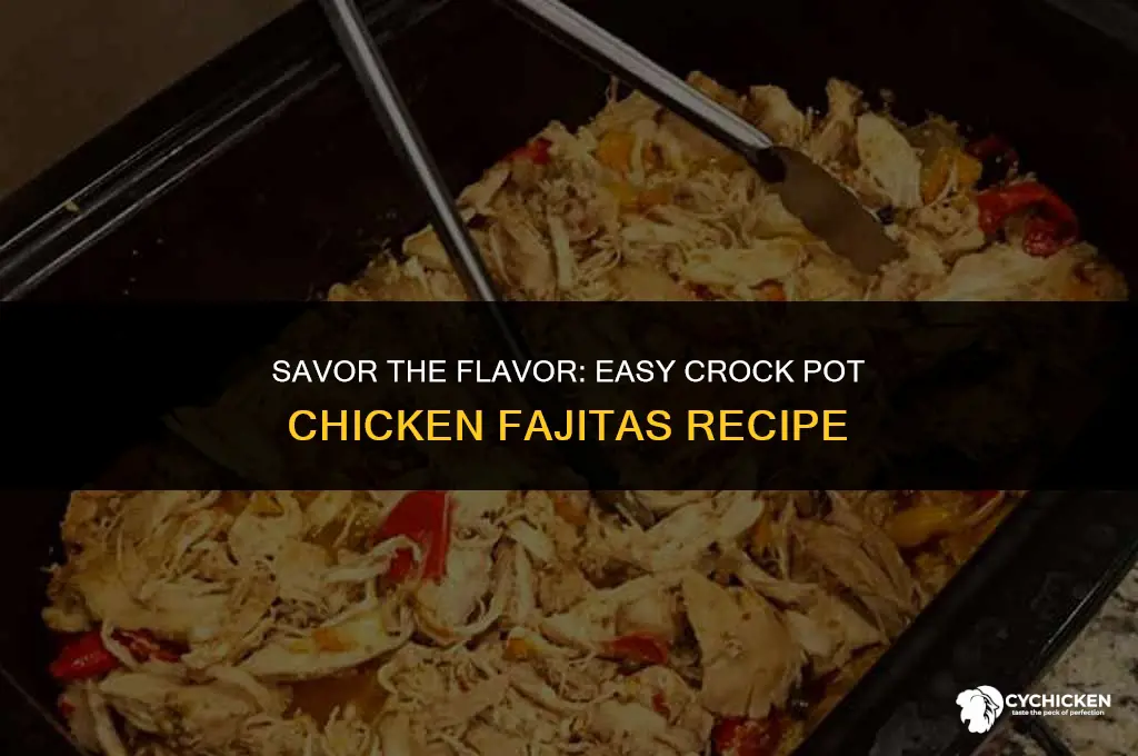 how to make chicken fajita in a crock pot