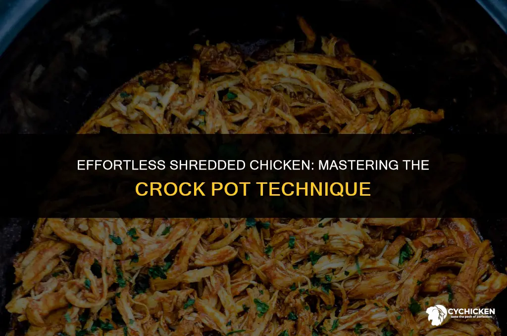 how to make chicken fall apart in crock pot