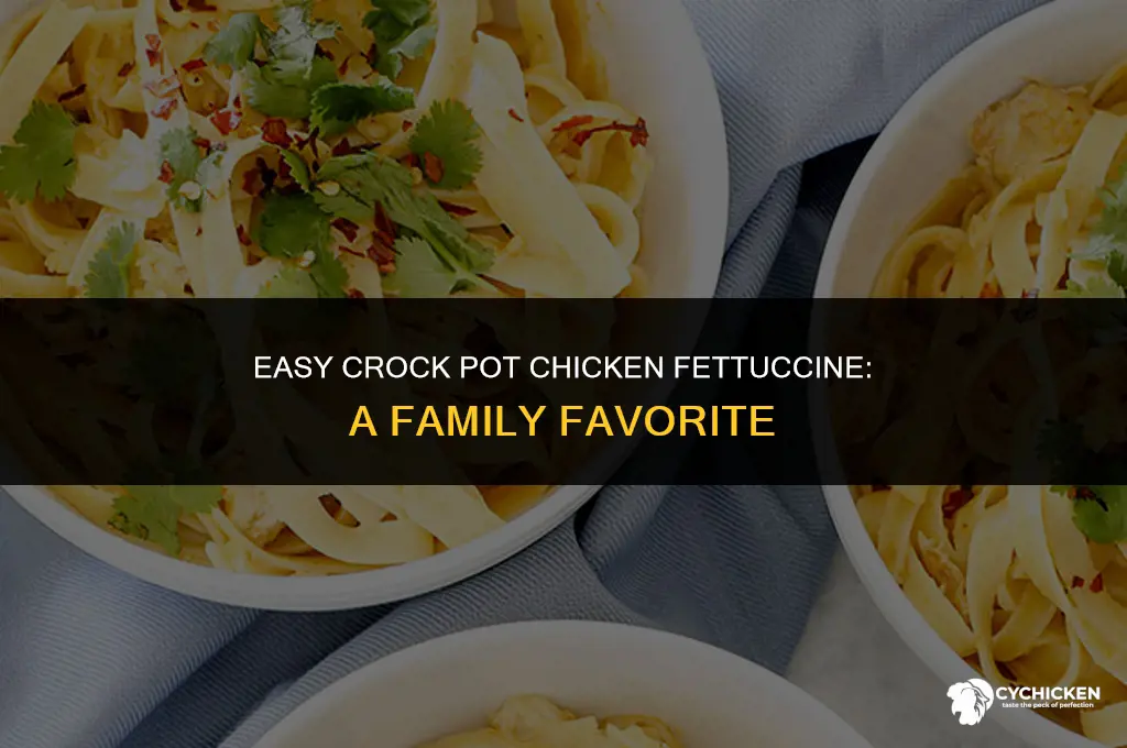 how to make chicken fettuccine in crock pot