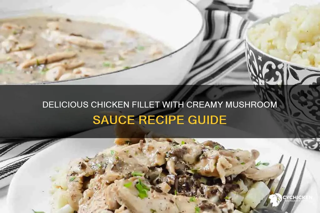 how to make chicken fillet with mushroom sauce