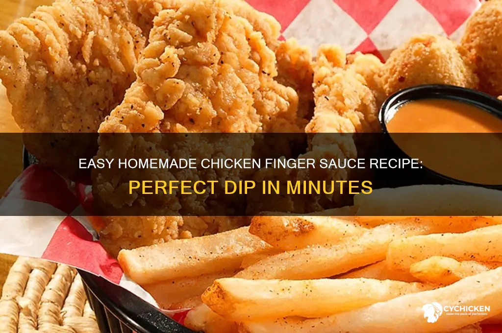 how to make chicken finger sauce
