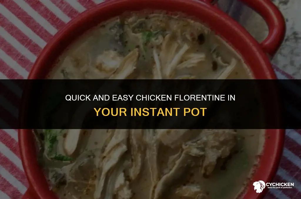 how to make chicken florentine in an instant pot