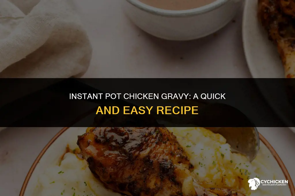 how to make chicken gravy in instant pot