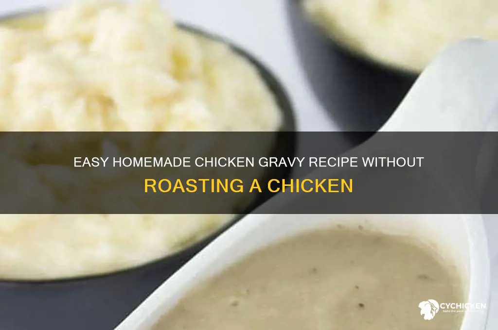 how to make chicken gravy without roasting a chicken