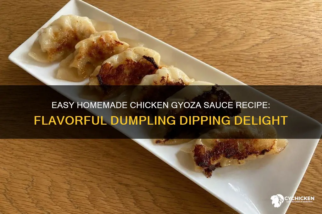 how to make chicken gyoza sauce