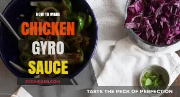 Easy Homemade Chicken Gyro Sauce Recipe: Creamy Tzatziki Delight